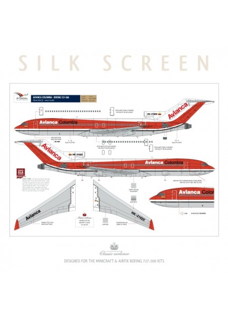 Avianca Colombia (Wave) - Boeing 727-200