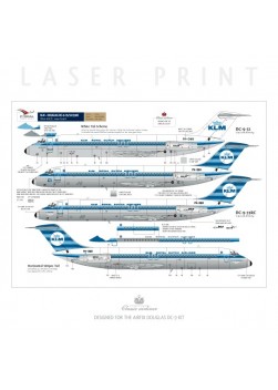 KLM (Horizontal stripes) - Douglas DC-9-15/32/33RC