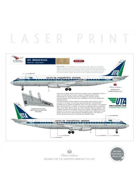 UTA - Douglas DC-8-62 (Delivery scheme)
