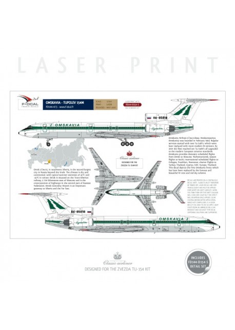 Omskavia - Tupolev 154M (Original)