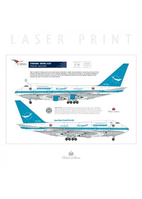 Syrianair - Boeing 747SP