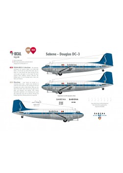Sabena - Douglas DC-3 (Last scheme))