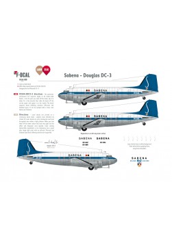 Sabena - Douglas DC-3 (Dernière livrée)