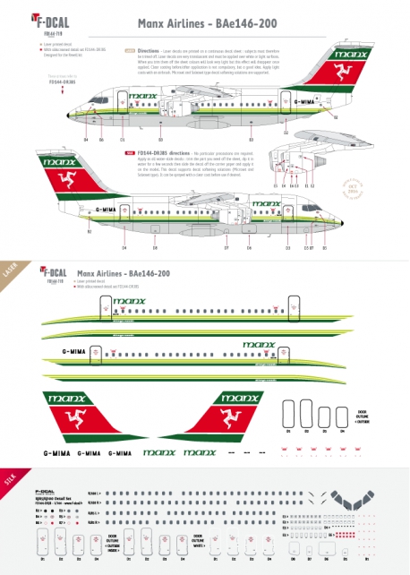 Manx Airlines (première livrée) - BAe146-200