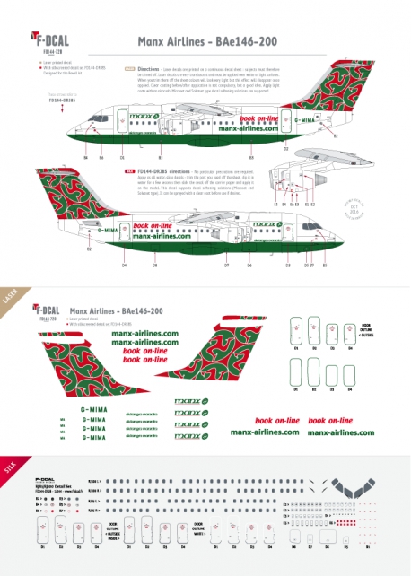 Manx Airlines (dernière livrée) - BAe146-200