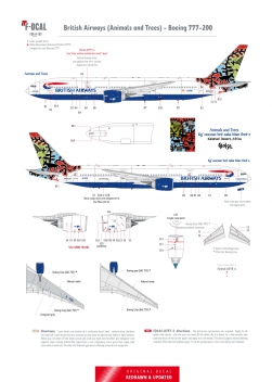 British Airways - Boeing 777-200 (Animals and Trees)