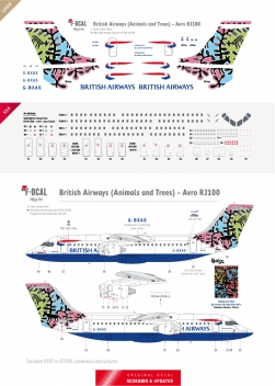 British Airways - RJ100 (Animals and Trees)