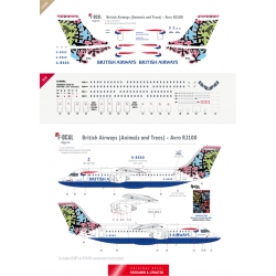 British Airways - RJ100 (Animals and Trees)