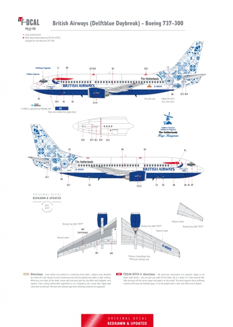 British Airways (Delftblue Daybreak) - Boeing 737-300