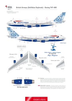 British Airways - Boeing 747-400 (Delftblue Daybreak)