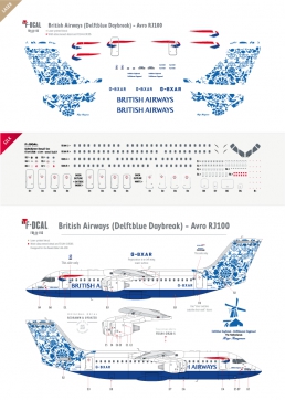 British Airways - RJ100 (Delftblue Daybreak)