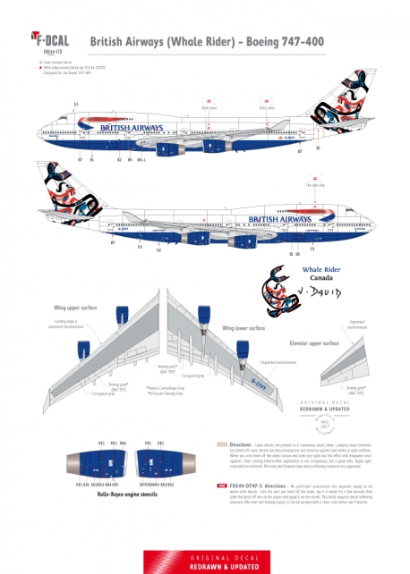 British Airways - Boeing 747-400 (Whale Rider)