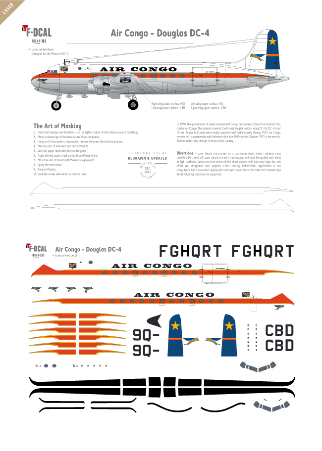 Details about  / Douglas DC-8F Beta aircraft sticker