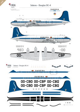 Sabena - Douglas DC-4 (Dernière livrée)