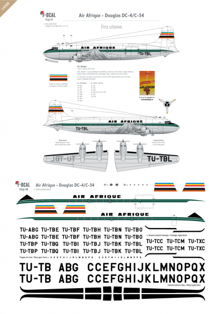 Air Afrique (Early scheme) - Douglas DC-4