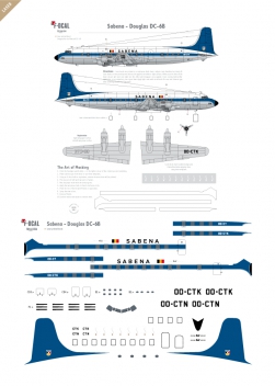 Sabena - Douglas DC-6B (Dernière livrée)