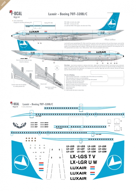 Luxair - Boeing 707-320