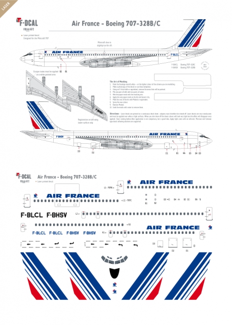 Air France (Barcode) - Boeing 707-328B/C