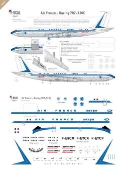 Air France (Shark tail Light) - Boeing 707-328C
