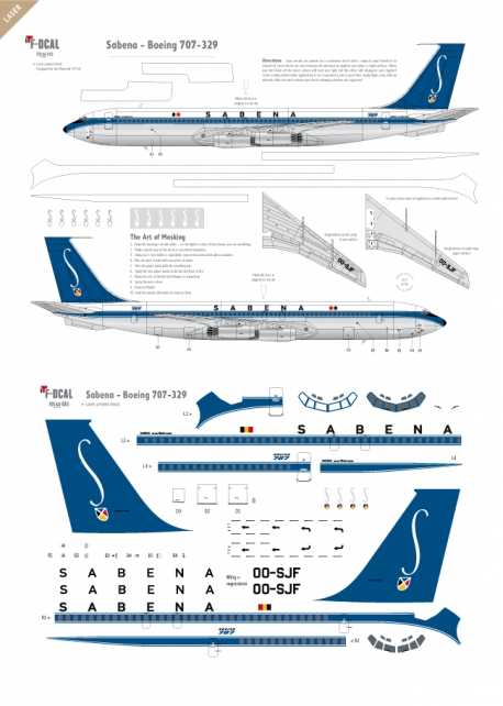 Sabena (livrée originale) - Boeing 707-329