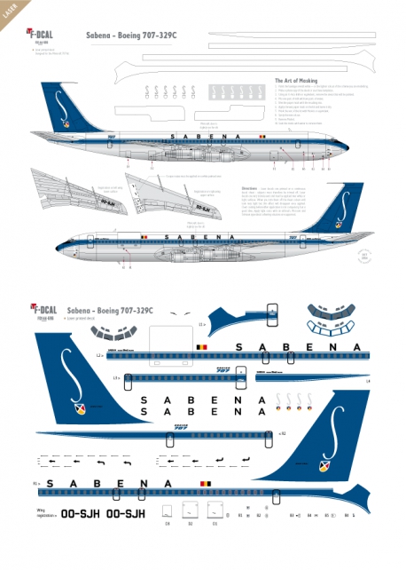 Sabena (livrée originale) - Boeing 707-329C