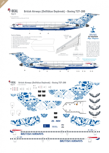 British Airways (Delftblue Daybreak) - Boeing 727-200