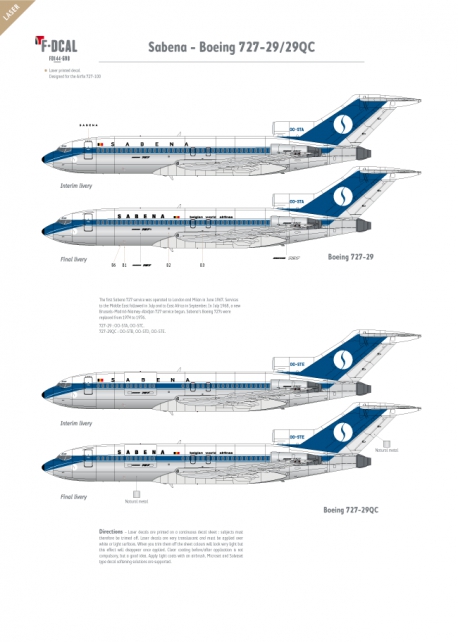 Sabena - Boeing 727-29/29QC