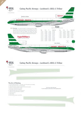 Cathay Pacific - Lockheed L1011 Tristar