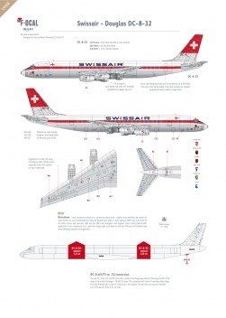 Swissair - Douglas DC-8-32 (Old colours)