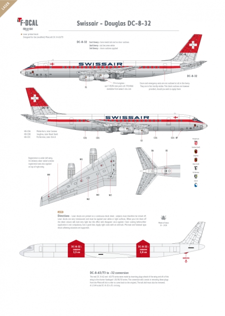 Swissair - Douglas DC-8-32/62 (Old colours)