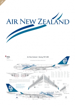  Air New Zealand - Boeing 747-400 (Simplified wave)