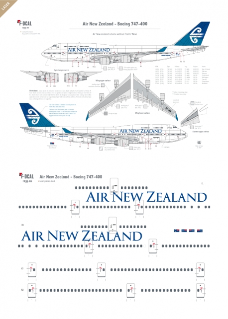  Air New Zealand - Boeing 747-400 (No wave)