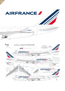  Air France - Boeing 747-400 (Barcode 2009)