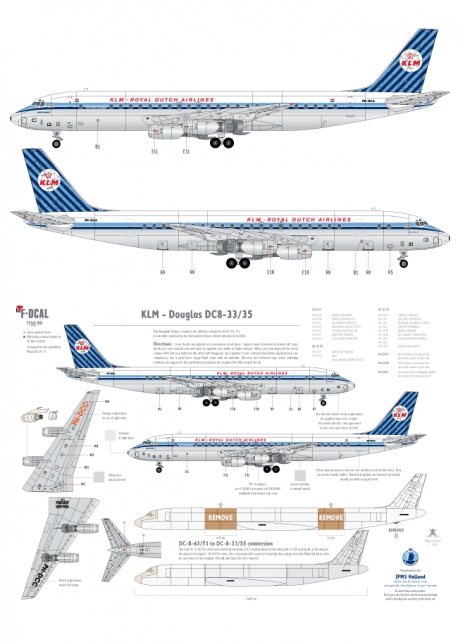 KLM - Douglas DC-8-33/53/55 (Diagonal stripes)