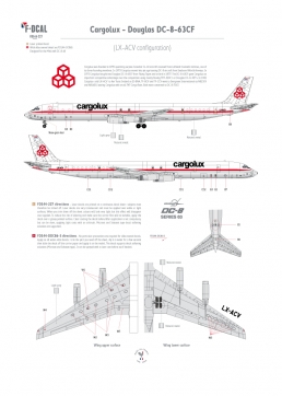 Cargolux - Douglas DC-8-63CF (Blanked windows)