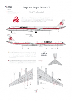 Cargolux - Douglas DC-8-63CF (Blanked windows)