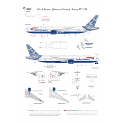 British Airways (Waves and Cranes) - Boeing 777-200